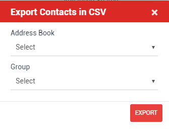 Export Contact Dialog