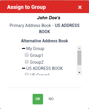 Contact to Group Assignment