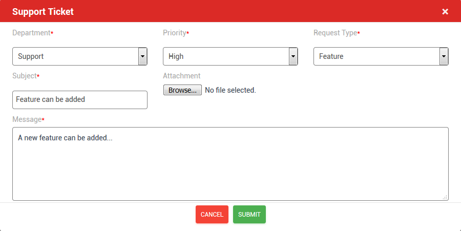 Support Print Screen